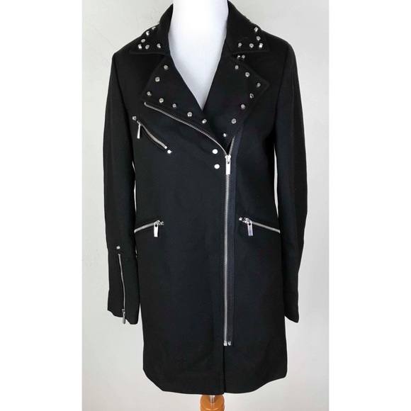 Zara Jackets & Blazers - ⏰⬇️NWT Zara Basic Outerwear Black Zip Coat